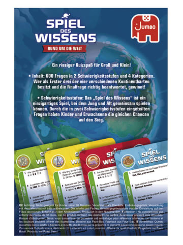 Jumbo Kartenspiel "Spiel des Wissens - Rund um die Welt" - ab 8 Jahren
