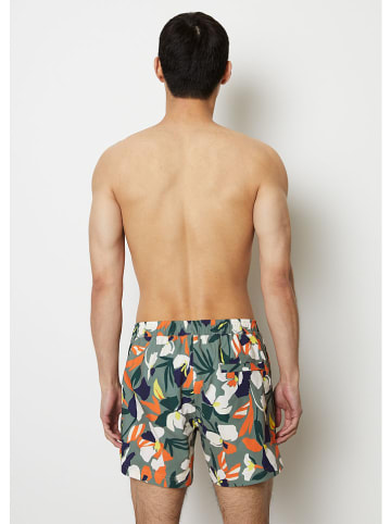 Marc O´Polo Szorty kąpielowe w kolorze oliwkowo-pomarańczowo-kremowym