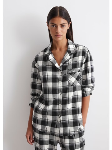 Marc O´Polo Pyjama-Oberteil in Schwarz/ Weiß