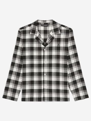 Marc O´Polo Pyjama-Oberteil in Schwarz/ Weiß