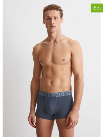 Marc O´Polo 3er-Set: Boxershorts in Dunkelblau/ Hellblau/ Khaki