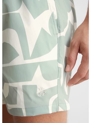 Marc O´Polo Badeshorts in Mint/ Creme