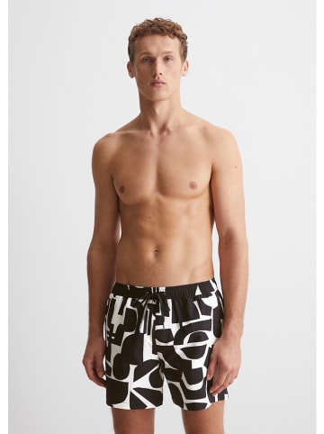 Marc O´Polo Szorty kąpielowe w kolorze biało-czarnym