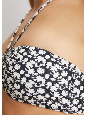 Marc O´Polo Bikini-Oberteil in Dunkelblau/ Weiß