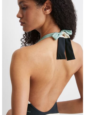 Marc O´Polo Badeanzug in Dunkelblau/ Mint/ Weiß