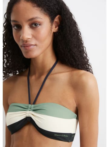 Marc O´Polo Bikini-Oberteil in Grün/ Creme/ Anthrait