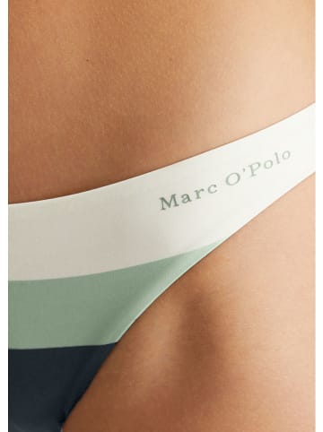 Marc O´Polo Bikini-Hose in Dunkelblau/ Mint/ Weiß