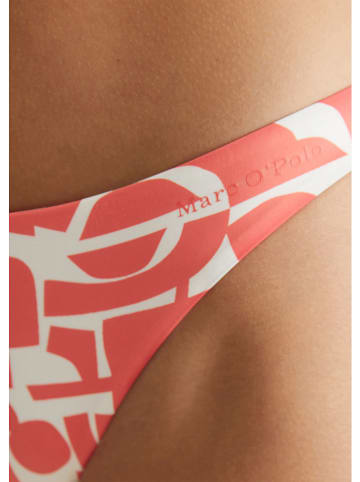 Marc O´Polo Figi bikini w kolorze koralowo-białym