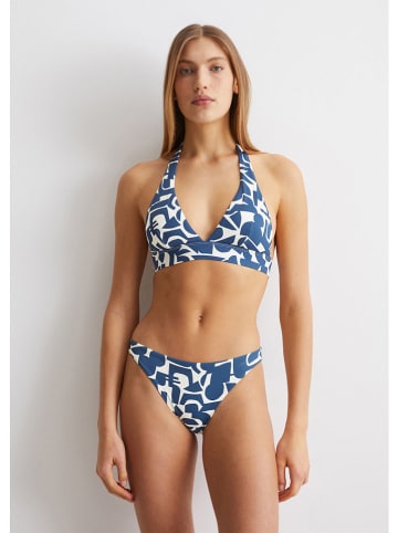 Marc O´Polo Beachwear Bikini-Hose in Weiß/ Blau