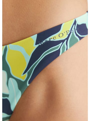 Marc O´Polo Bikini-Hose in Dunkelblau/ Türkis/ Gelb