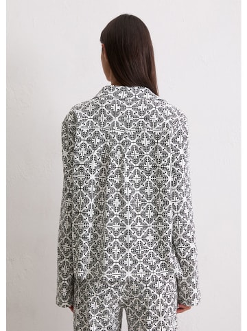 Marc O´Polo Pyjama-Oberteil in Schwarz/ Weiß