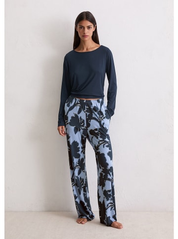Marc O´Polo Bodywear Pyjama-Hose in Dunkelblau/ Hellblau
