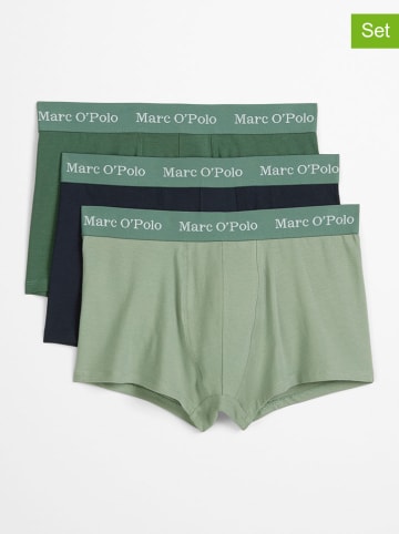 Marc O´Polo Bokserki (3 pary) w kolorze granatowo-zielonym