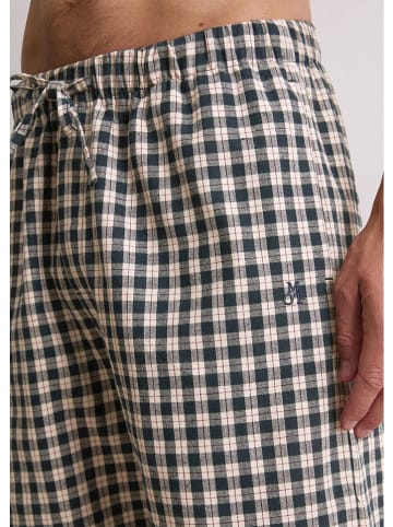 Marc O´Polo Pyjama-Hose in Creme/ Dunkelblau