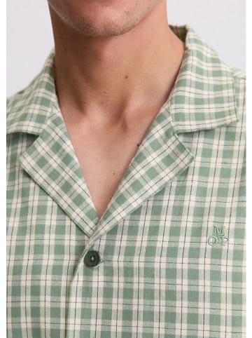 Marc O´Polo Pyjama-Oberteil in Grün/ Creme