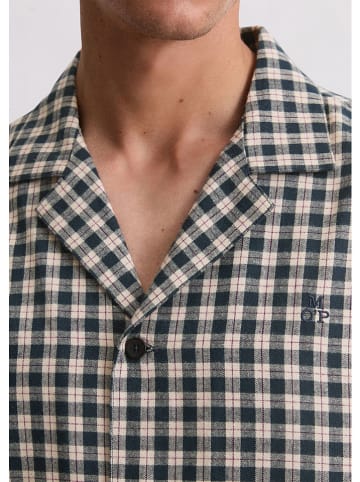 Marc O´Polo Pyjama-Oberteil in Dunkelblau/ Creme
