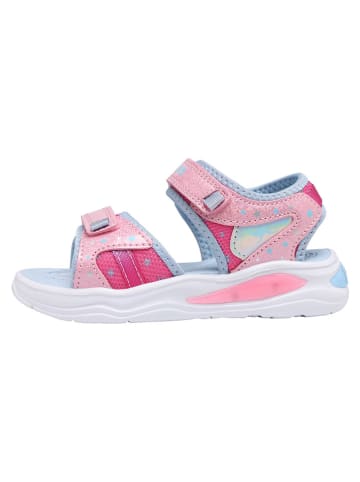 Kangaroos Sandalen in Hellblau/Rosa