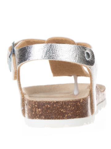 BIO PINGÜIN Sandały w kolorze srebrnym