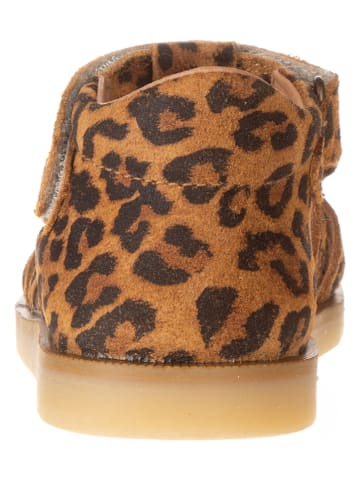 POM POM Leren enkelsandalen bruin