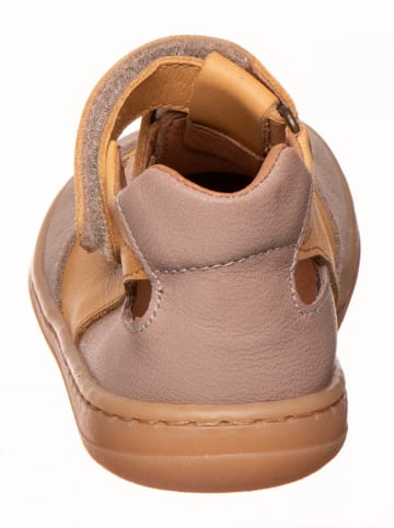 kmins Leder-Barfußschuhe in Hellbraun/ Beige