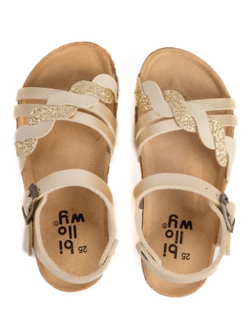 billowy Sandalen "Rosso" goudkleurig