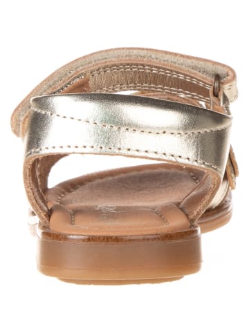 POM POM Leren sandalen goudkleurig