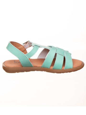 kmins Leren sandalen turquoise
