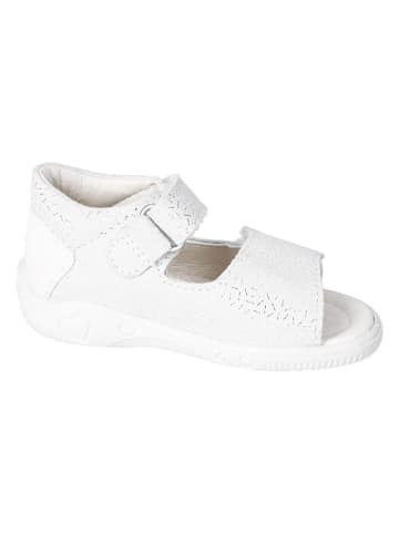 PEPINO Leder-Sandalen "Taya" in Weiß