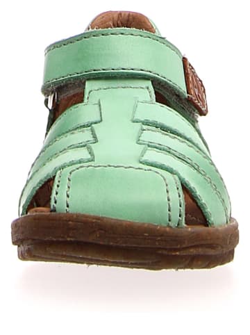 Naturino Leder-Halbsandalen in Grün