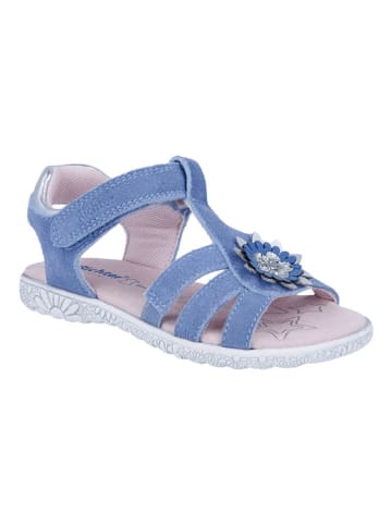 Richter Shoes Leder-Sandalen "Sole" in Blau