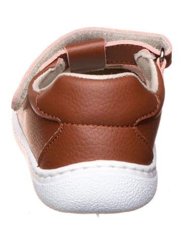 lamino Półsandały w kolorze jasnobrązowym do chodzenia na boso