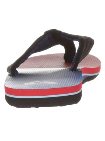Quiksilver Zehentrenner in Rot/ Blau/ Schwarz