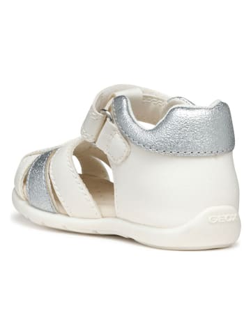 Geox Enkelsandalen "Elthan" crème/zilverkleurig
