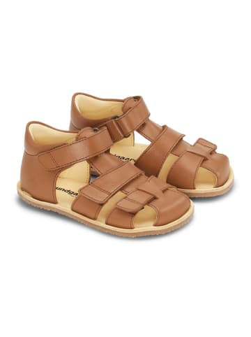 Bundgaard Barfuß Leder-Halbsandalen "Savi" in Hellbraun