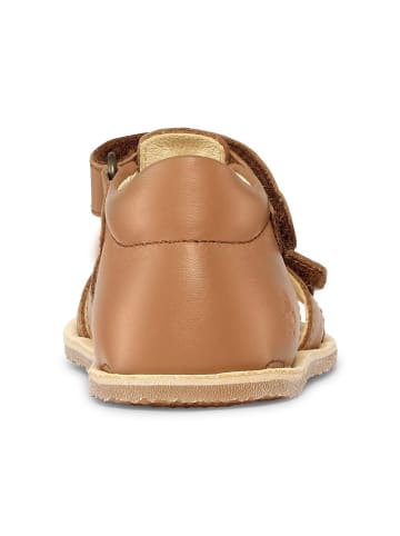 Bundgaard Leren barefootenkelsandalen "Savi" lichtbruin