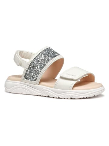 Geox Sandalen "Deaphne" zilverkleurig/wit