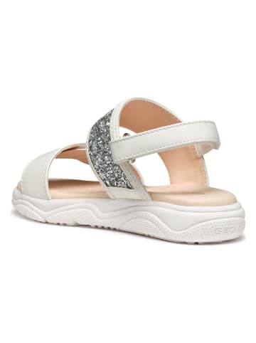 Geox Sandalen "Deaphne" in Silber/ Weiß