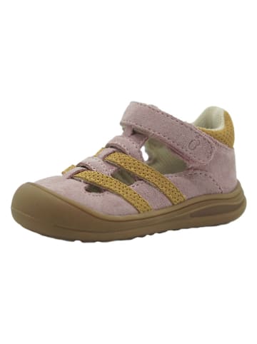 lamino Leren enkelsandalen lichtroze