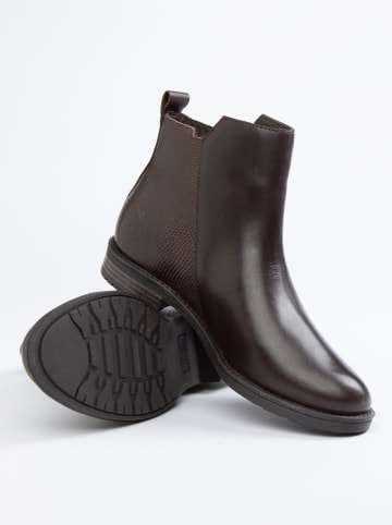 JOLANA & FENENA Leder-Boots in Braun