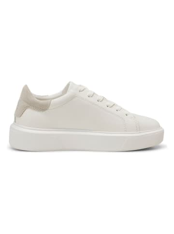 Marc O'Polo Shoes Leder-Sneakers in Weiß/ Beige