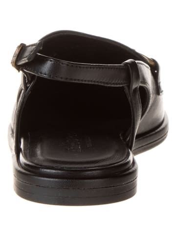 Marc O'Polo Shoes Leder-Sandalen "Alva" in Schwarz
