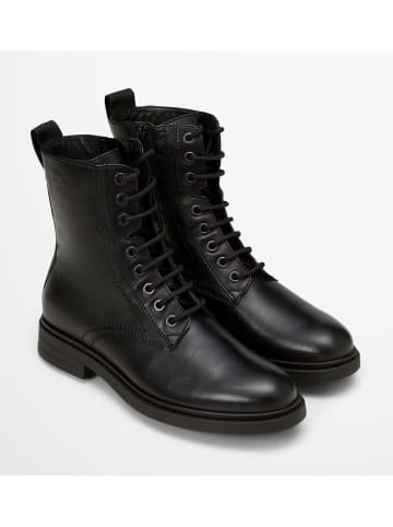 Marc O'Polo Shoes Skórzane botki "Paula" w kolorze czarnym