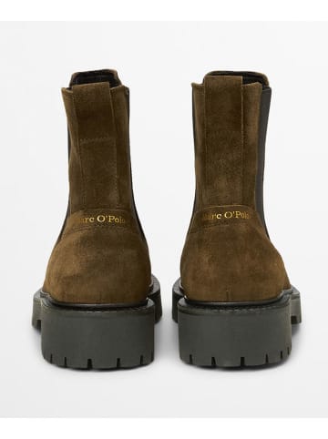 Marc O'Polo Shoes Skórzane sztyblety "Phia" w kolorze brązowym
