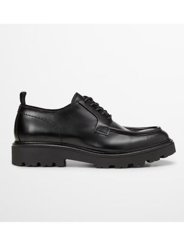 Marc O'Polo Shoes Leder-Schnürschuhe "Phil" in Schwarz