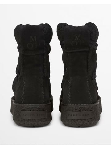Marc O'Polo Shoes Leder-Winterboots "Pia" in Schwarz
