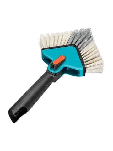 Gardena Hoekbezem "Combisysteem" zwart/lichtblauw