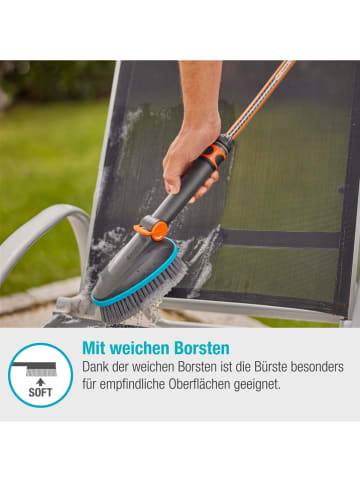 Gardena Handbürste "M soft" in Schwarz