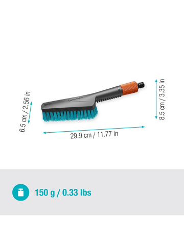Gardena Handbürste "Cleansystem S" in Schwarz