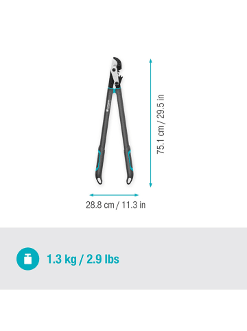 Gardena Nożyce "EnergyCut Pro L Amboss" w kolorze czarnym do gałęzi