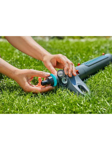 Gardena Viereckregner "Aqua Zoom L" in Grau